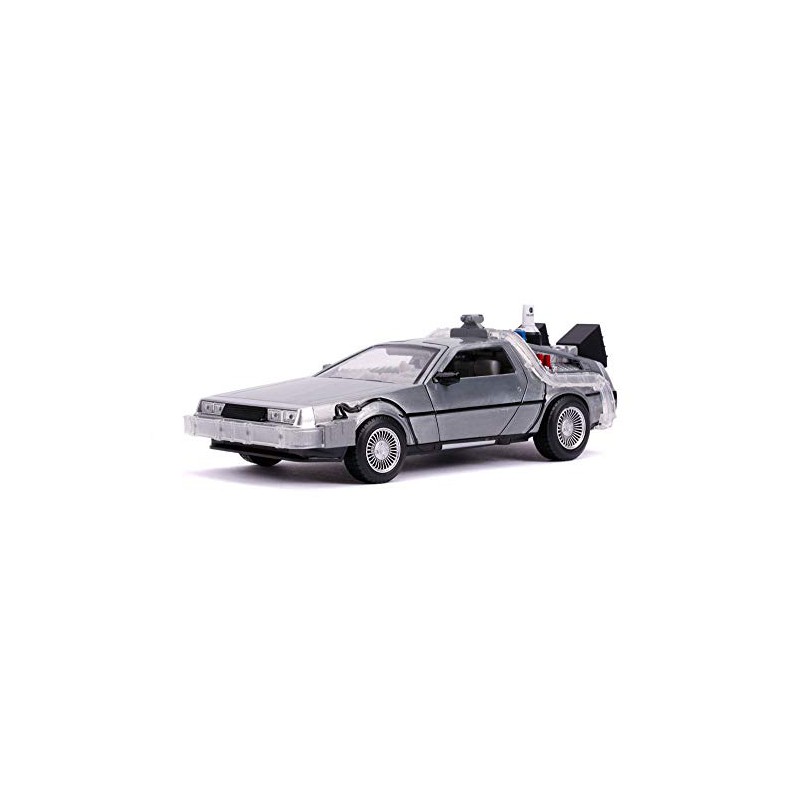 Ritorno al futuro II 2 Diecast Modellino di DeLorean 1/24 Macchina con luci BTTF