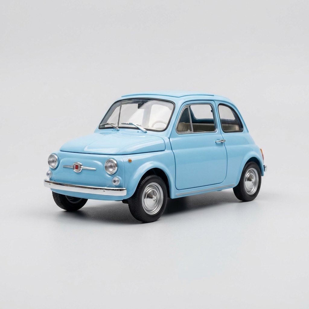 Fiat 500 Storica Azzurro Cielo 1:18