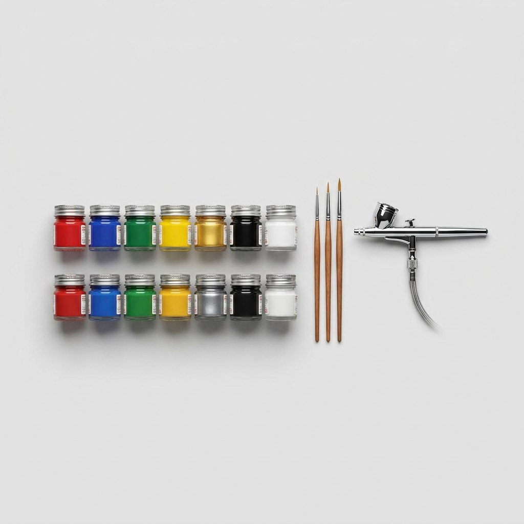 Set Colori Acrilici + Pennelli (24 pz)